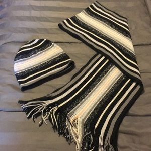 Scarf with matching beanie